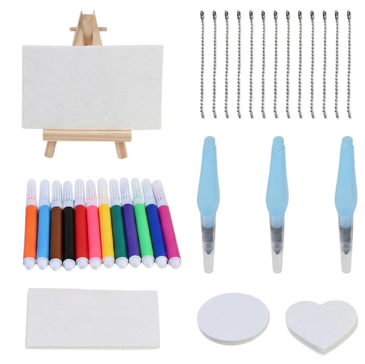 Kit de Pintura con Textura de Espuma 42 Piezas - Magic Puffy Paint para Niños, Papel de Pintura con Textura de Espuma 3D y 12 Marcadores de Acrílico