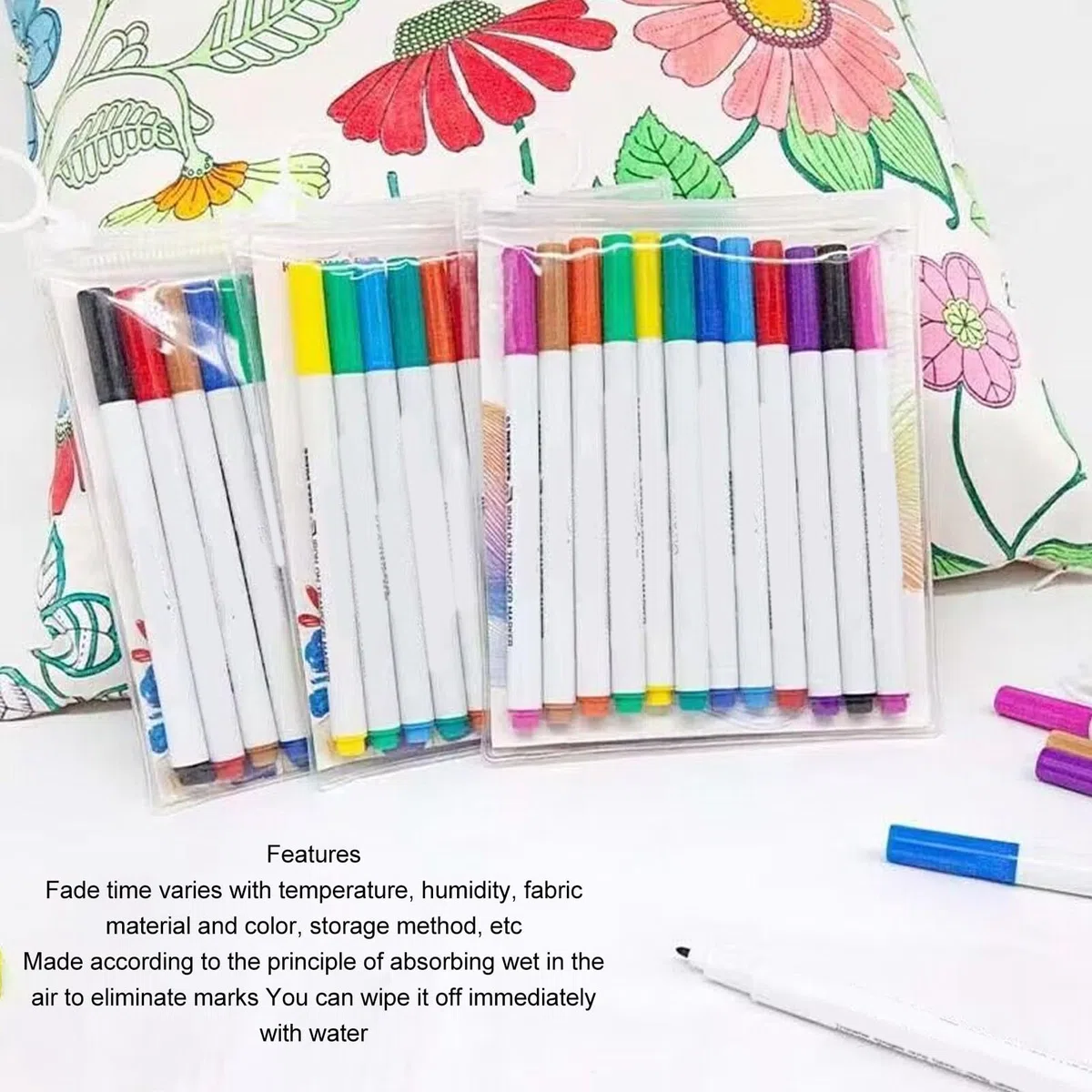 Bolígrafos de transferencia para planchar, 12 unidades, bolígrafo de transferencia para planchar, punta fina, marcador de calor para bordado, para tela DIY, camisetas, almohadas,