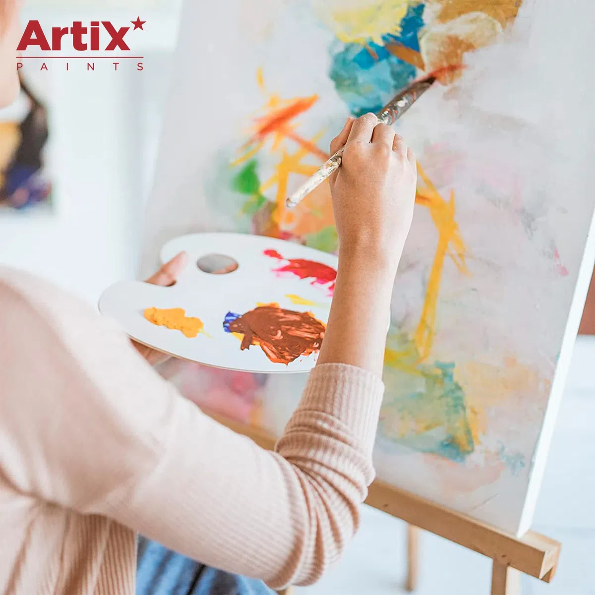 ARTIX - Set de 6 Lienzos para Pintar 30x40x1.5 cm, Paneles Imprimados, 100% Algodón, Lienzos Preestirados para Pintura Acrílica, Con Bastidor de madera, para Artistas Profesionales o Principiantes