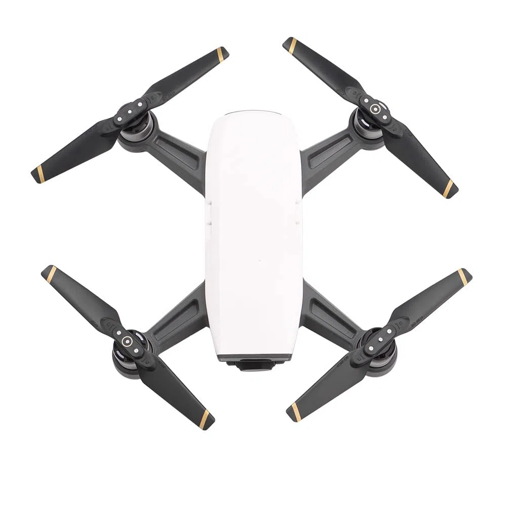 4 piezas de hélices de bajo ruido 4730F Drone Hélices compatibles con DJI Spark Quadcopter Drone Hélice Props Liberación rápida Plegable Hélice Reemplazo Accesorios (rojo+blanco)