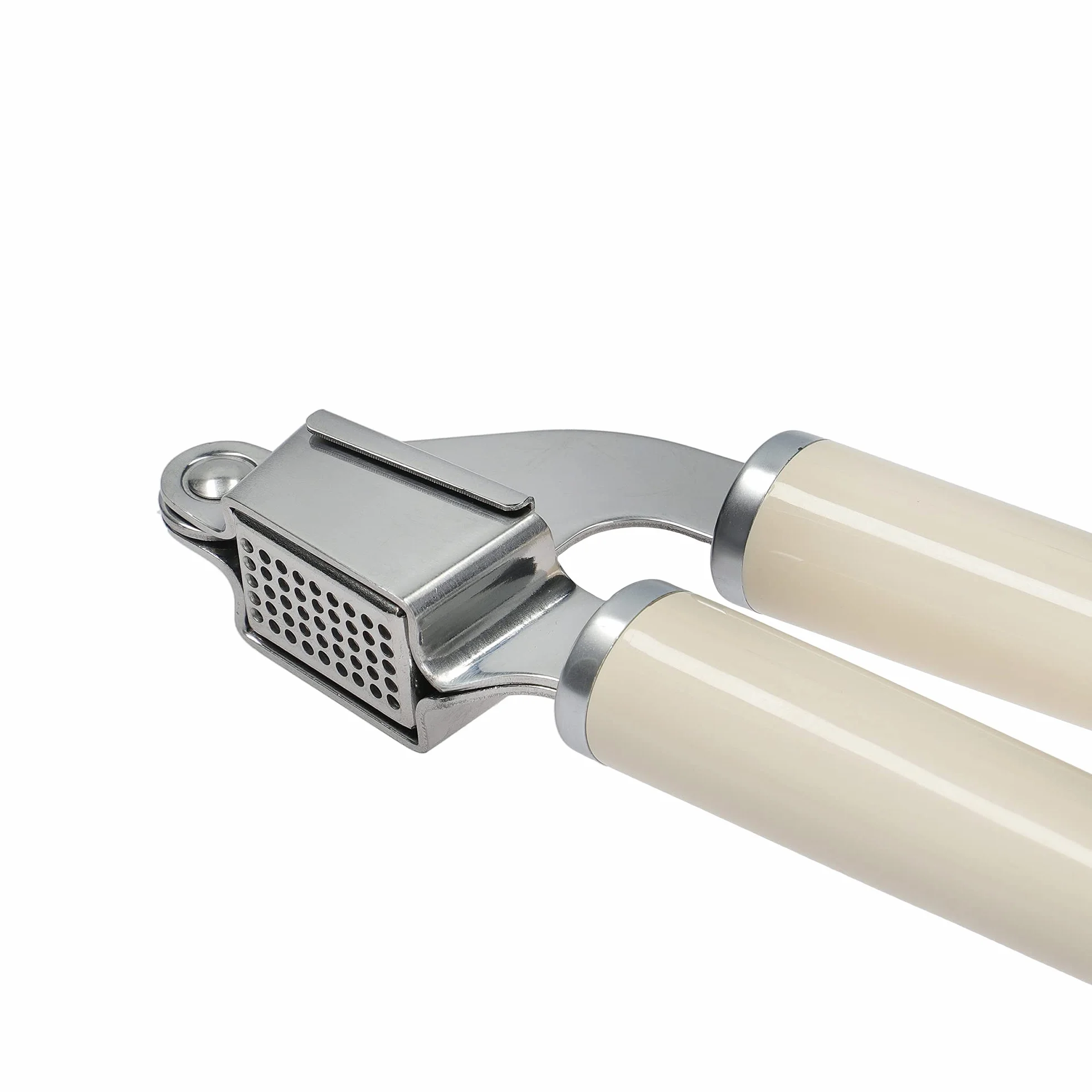 KitchenAid Prensador de Ajo de Acero Inoxidable Apto para el Lavavajillas, Beige