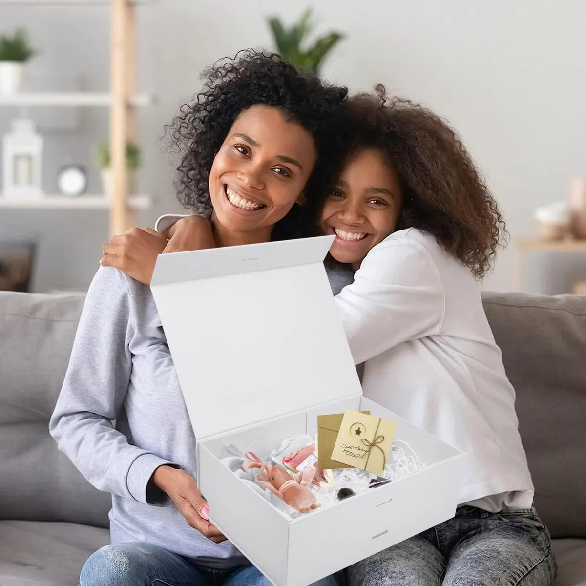 Magnética Caja de Regalo de Cartón,Caja de regalo con lazo,Caja de Regalo de Reutilizable Creative Box,Adecuado para Envoltorio de Boda de Cumpleaños de Navidad de san valentin de pascua de halloween