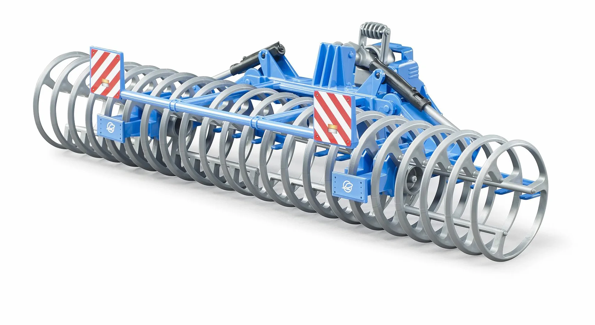 bruder 02222 - LEMKEN Frontpacker Vario Pack K, remolque de tractor, granja, agricultura