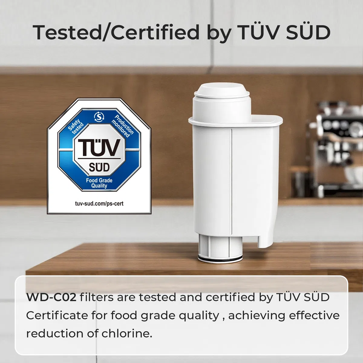 Waterdrop TÜV SÜD Certificado Filtros de Café, Reemplazo para Brita Intenza+ Philips Saeco CA6702/00 CA6706/48 Gaggia Mavea Intenza RI9113/60 (4)