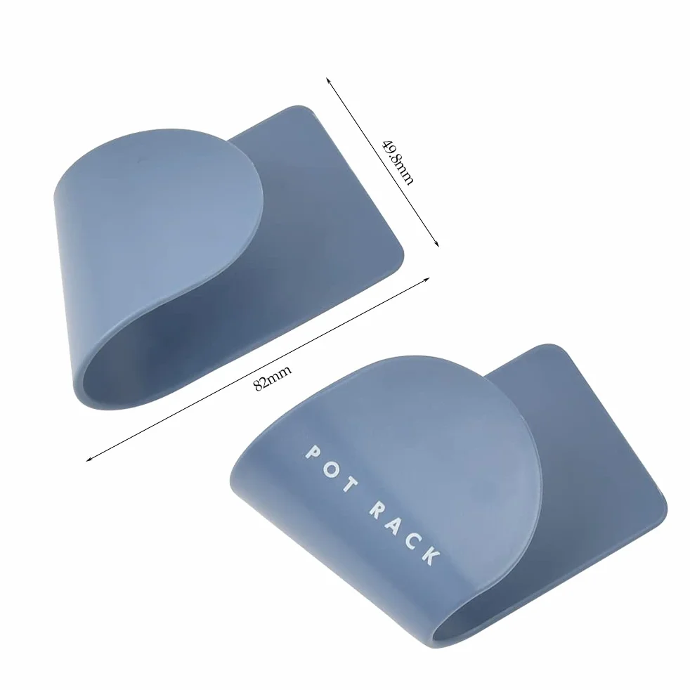 Paquete de 8 Rejilla para Tapas de Ollas de Pared - Soporte y Organizador Grande para Tapas - Estante Azul