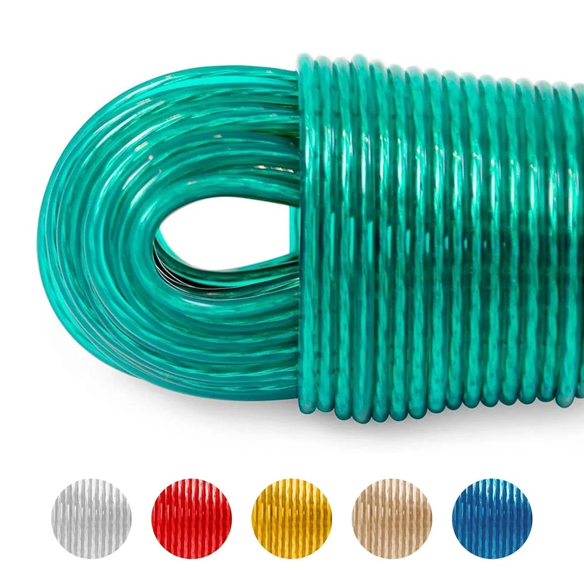 Tendedero 50 Metros con Alma de Acero - Hecho EN Holanda - Resistente a la Intemperie y Extra Largo - tendedero Antideslizante para casa y Camping - Extra Fuerte LaundrySpecialist
