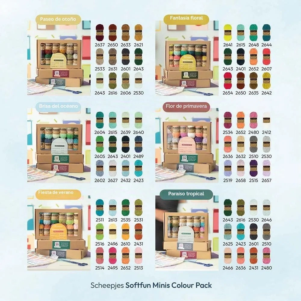 Scheepjes Softfun Colour Pack 12x20g - Fantasía Floral