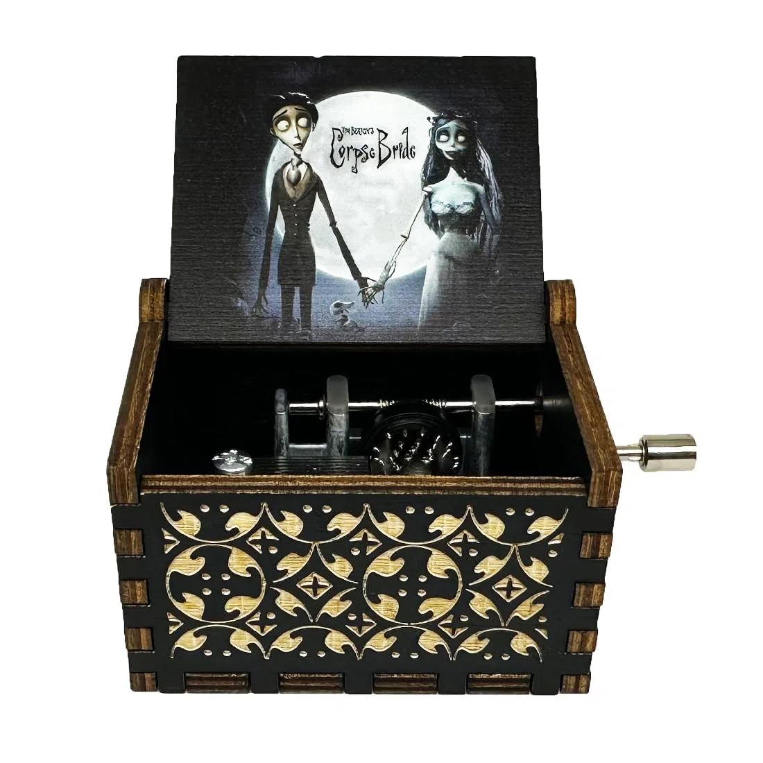 Youtang CorpseBride - Caja de música de madera, estuche grabado antiguo, regalo de cumpleaños, regalo del día de San Valentín, día de la madre, día del padre, regalos infantiles, decoración del hogar
