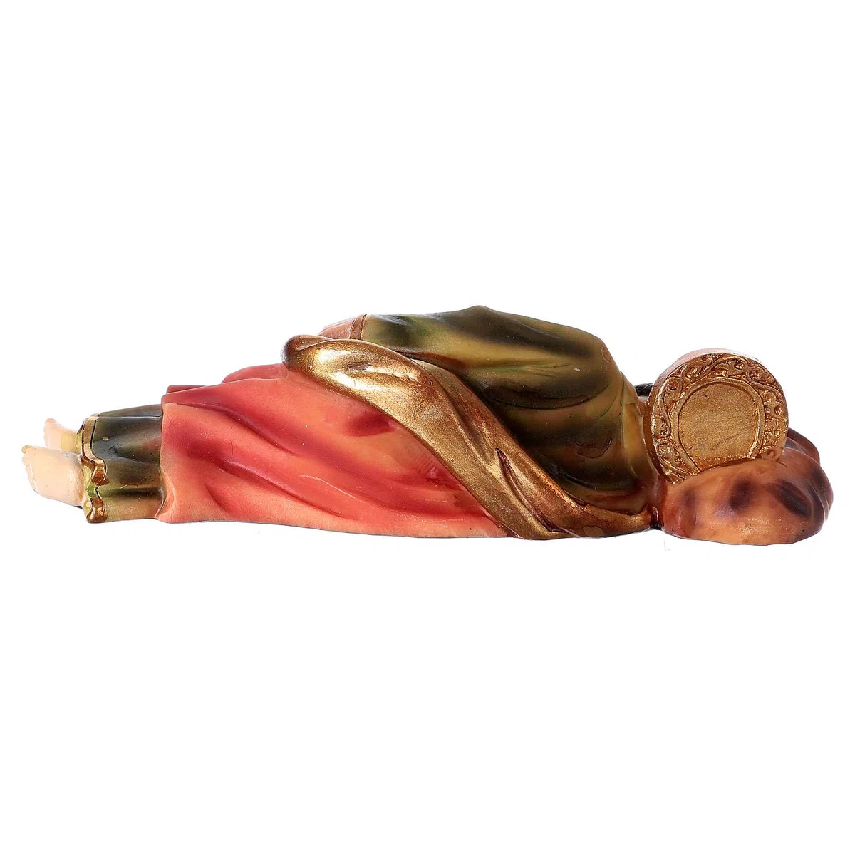 Holyart Figuras del Belén: Estatua de Resina San José Que Duerme 12 cm