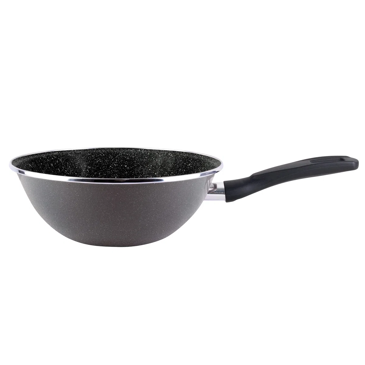 MAGEFESA 02108247 Sartén Wok Gransasso, Gris, 28 cm