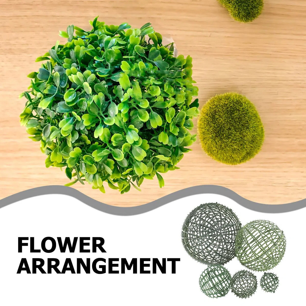 Amosfun 5piezas Soporte Para Plantas Artificiales Marco De Bola De Topiario De Plástico Para Decoración Floral Incluye Para Bodas y Eventos Decorativos