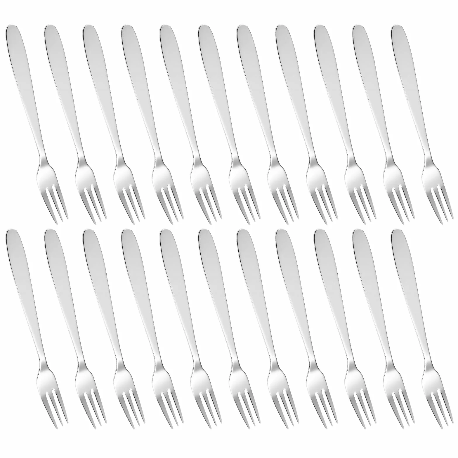 36 Piezas Tenedores de Postre Pequeños, 13cm (5.1 inch) Tenedores de Pastel, Acero Inoxidable, para Casa, Boda, Fiesta, Cafetería, para el Hogar, Hotel, Restaurante, Aptos para Lavavajillas (Plata)