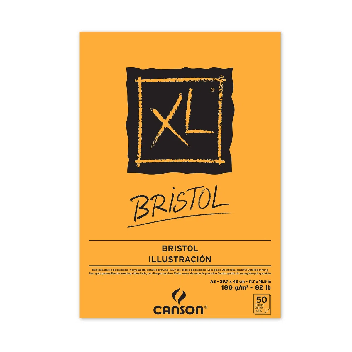 Canson XL Bristol Extraliso Bloc Encolado 29,7x42 50 hojas 180g