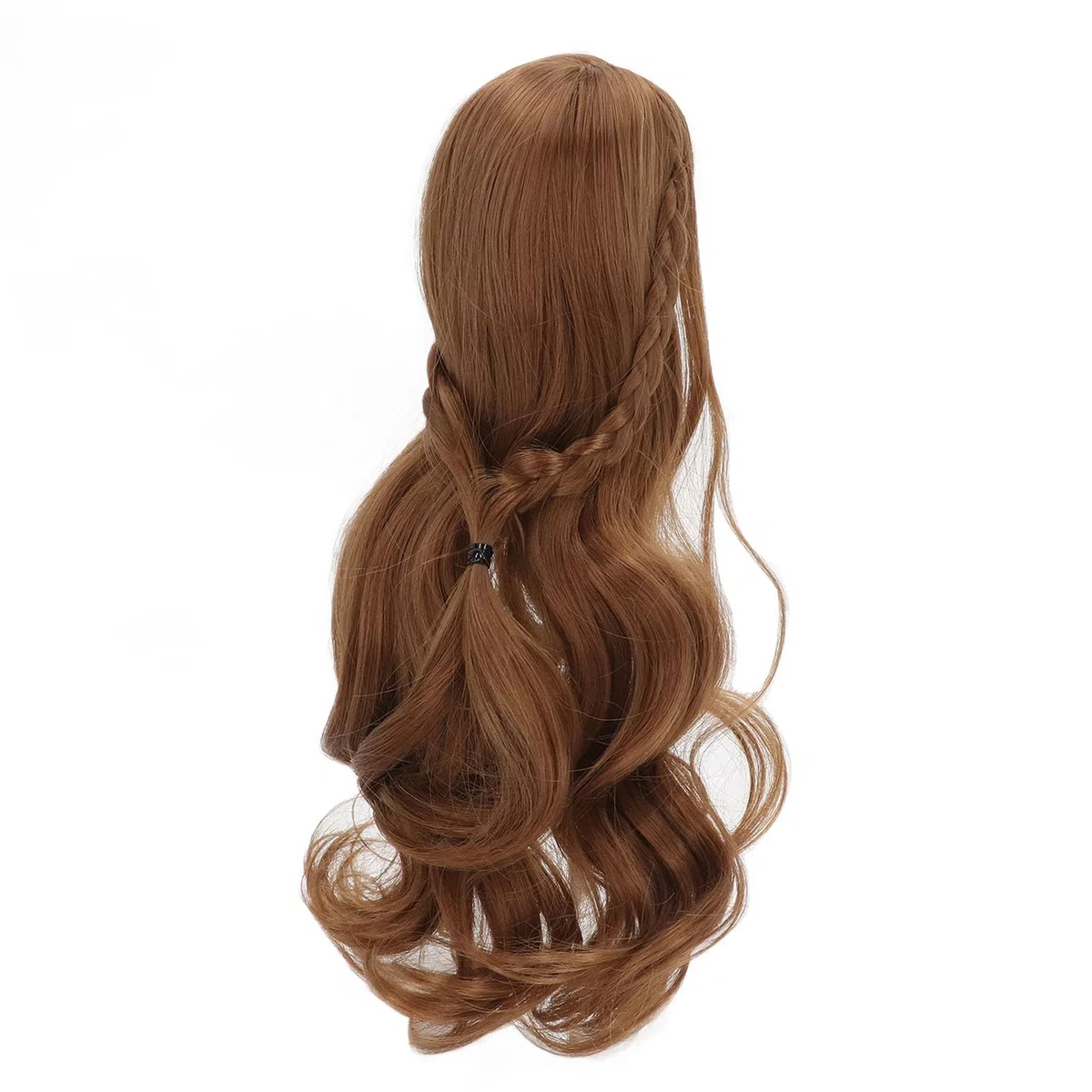 CHICIRIS Muñeca Morena Peluca de Cabello Muñeca Dulce Fring Bricolaje Suave por 1/3 Bjd, Peluca de Cabello de Filamento de Alta Temperatura para el Estilo de (marrón claro)