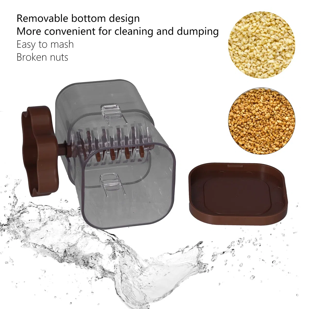 Triturador Manual De Frutos Secos – Ideal Para Almendras, Avellanas Y Nueces – Diseño Fácil De Usar Y Limpiar – Multiusos Para Especias – Material Resistente Y Duradero