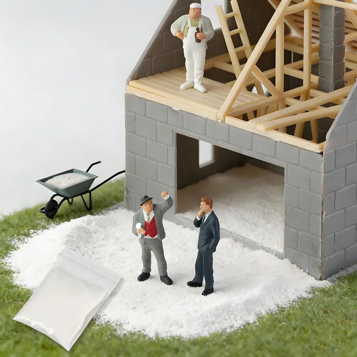 Generic Cemento Mini para Construcción de Maquetas Adhesivo Fuerte para Unir Ladrillos de Casas de Muñecas 20 Bolsas de Mortero Adhesivo a Base de Almidón para Manualidades y Modelismo