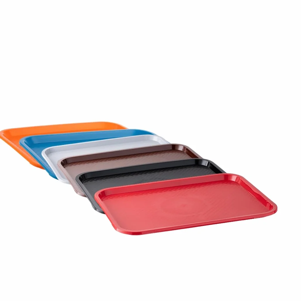 APS Bandeja de Comida rápida, inastillable y Apta para lavavajillas, Fabricada en Alemania, 45 x 35,5 cm, Altura 2 cm, Color Negro