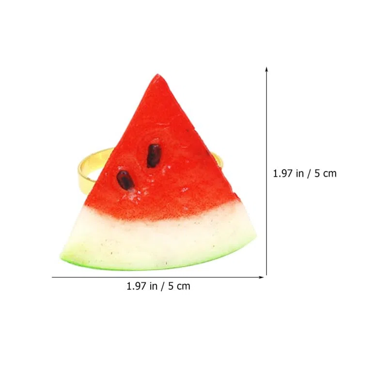 Servilletero De Frutas 6 Piezas Anillos De Servilleta Decorativos para Fiesta Hawaiana Y Cena En Casa DiseñO Ligero Y Resistente 1.96X1.96X1.18In