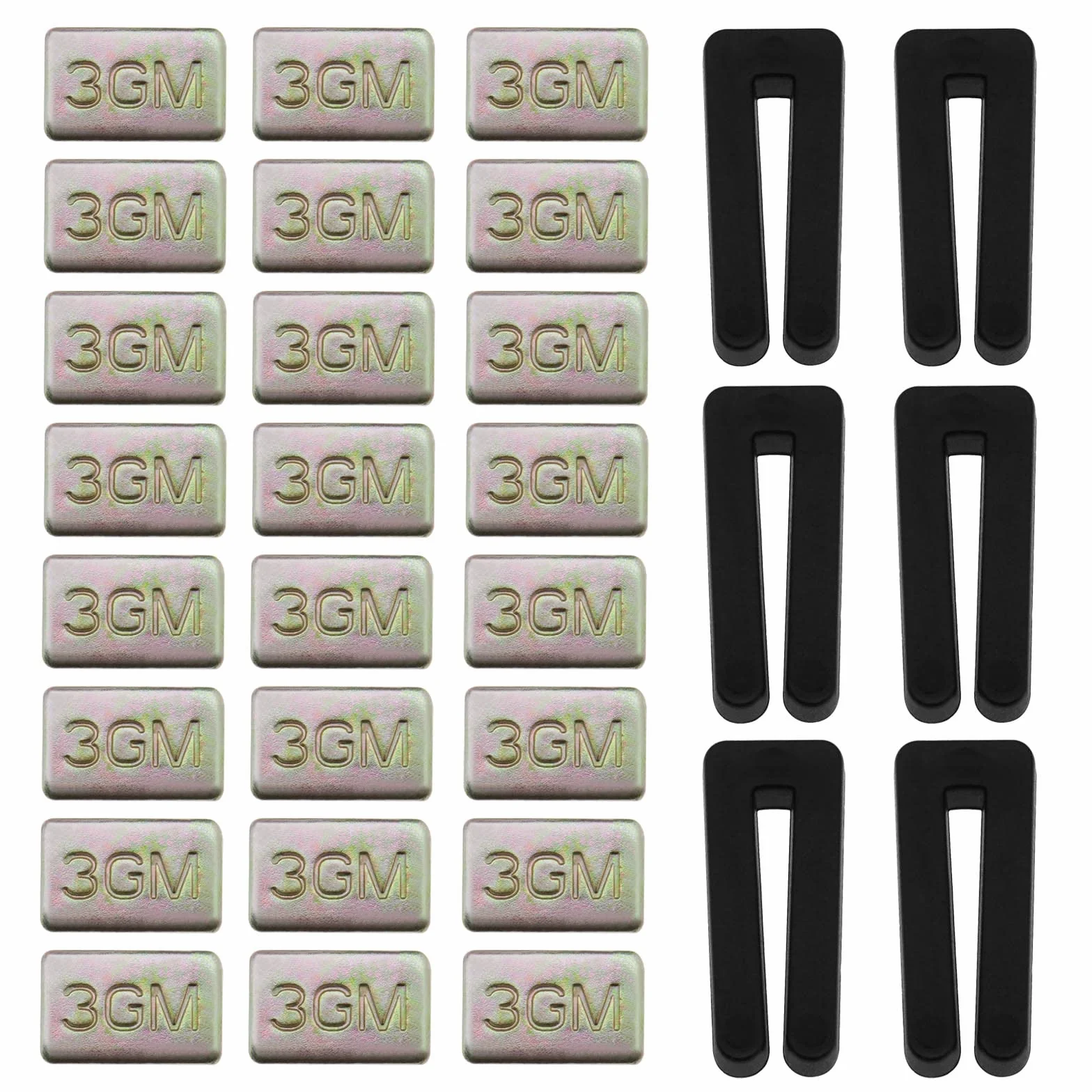 6 Unidades ventilador de techo Blade Equilibrio Kit Kit de Equilibrio de Ventilador Incluyendo 6 Uds Plástico Ventilador Equilibrio Clip y 18 Uds Metal Adhesivo 3G Peso