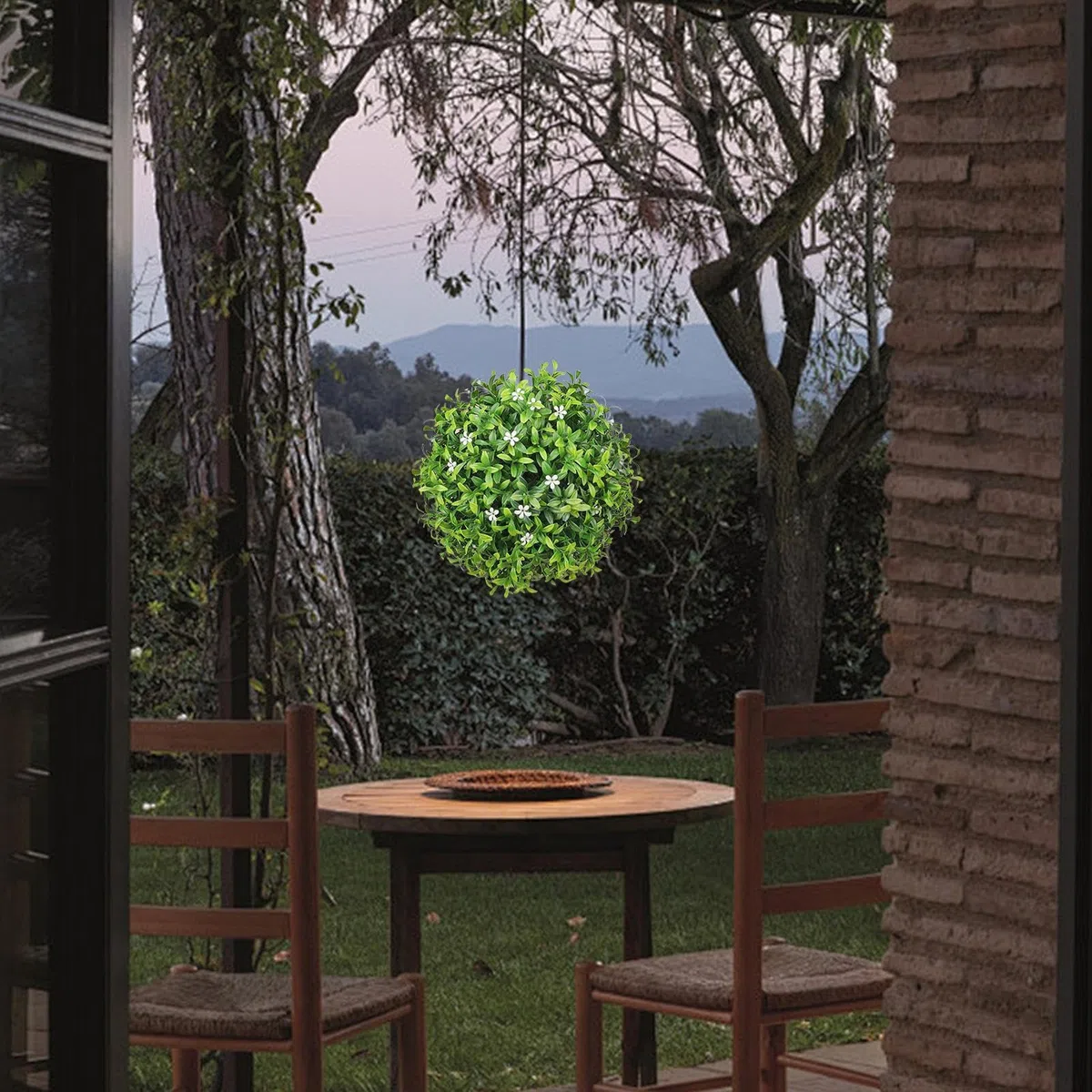 Bolas topiarias de de Flores, Bola topiaria de Hierba, decoración Resistente para el hogar, para Interiores y Exteriores, jardín, Boda, Fiesta