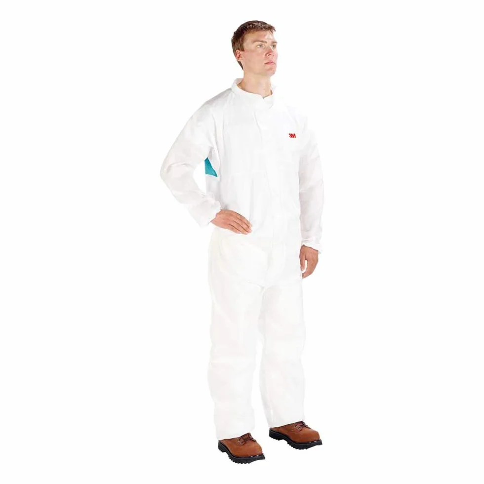 3M P4520XL - 4520 prenda protección, blanco+verde tipo 5/6, talla xl