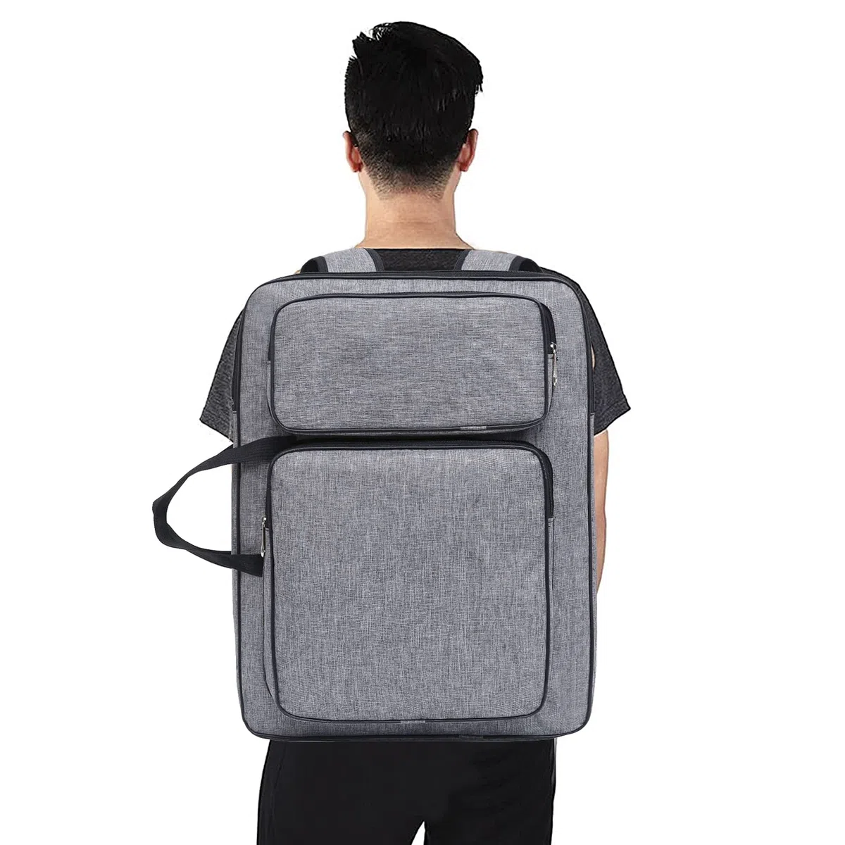 A3 Bolsa de transporte para tabla de dibujo impermeable bolsa de pintura, arte cartera bolsa de almacenamiento bosquejo archivo paleta pinceles niños artista portátil mochila de dibujo