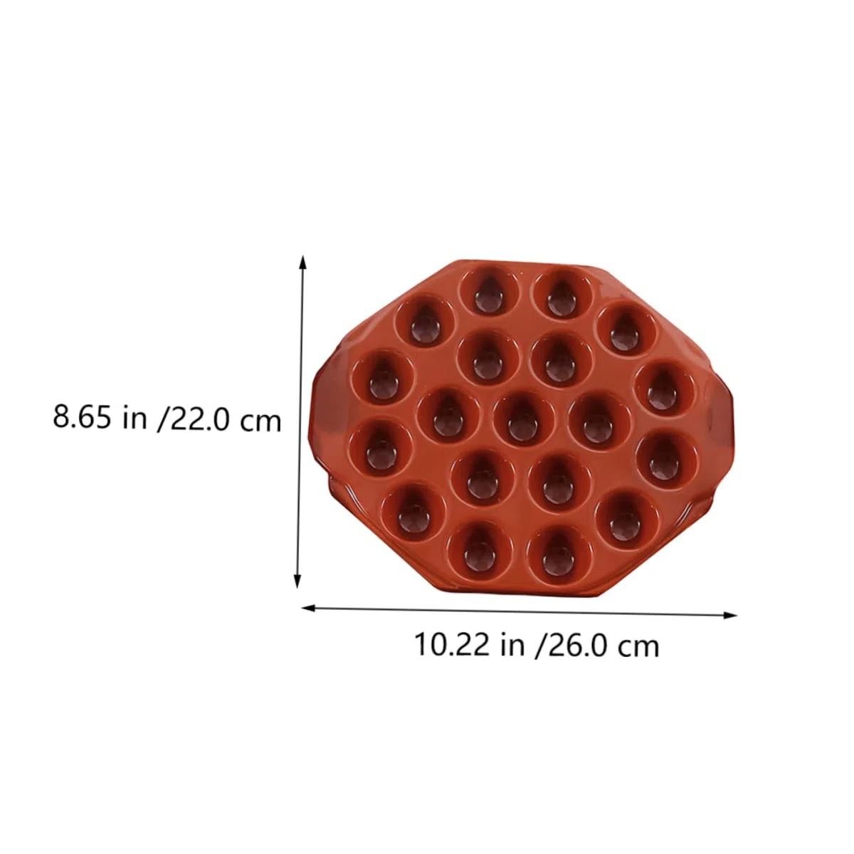 OQHAIR 2 Piezas 19 Rejilla Plato de cerámica para Hornear Plancha de cerámica Juego de Utensilios para Hornear de cerámica Seta de cerámica Escargot Juego de Comedor Plato de Servicio Pla