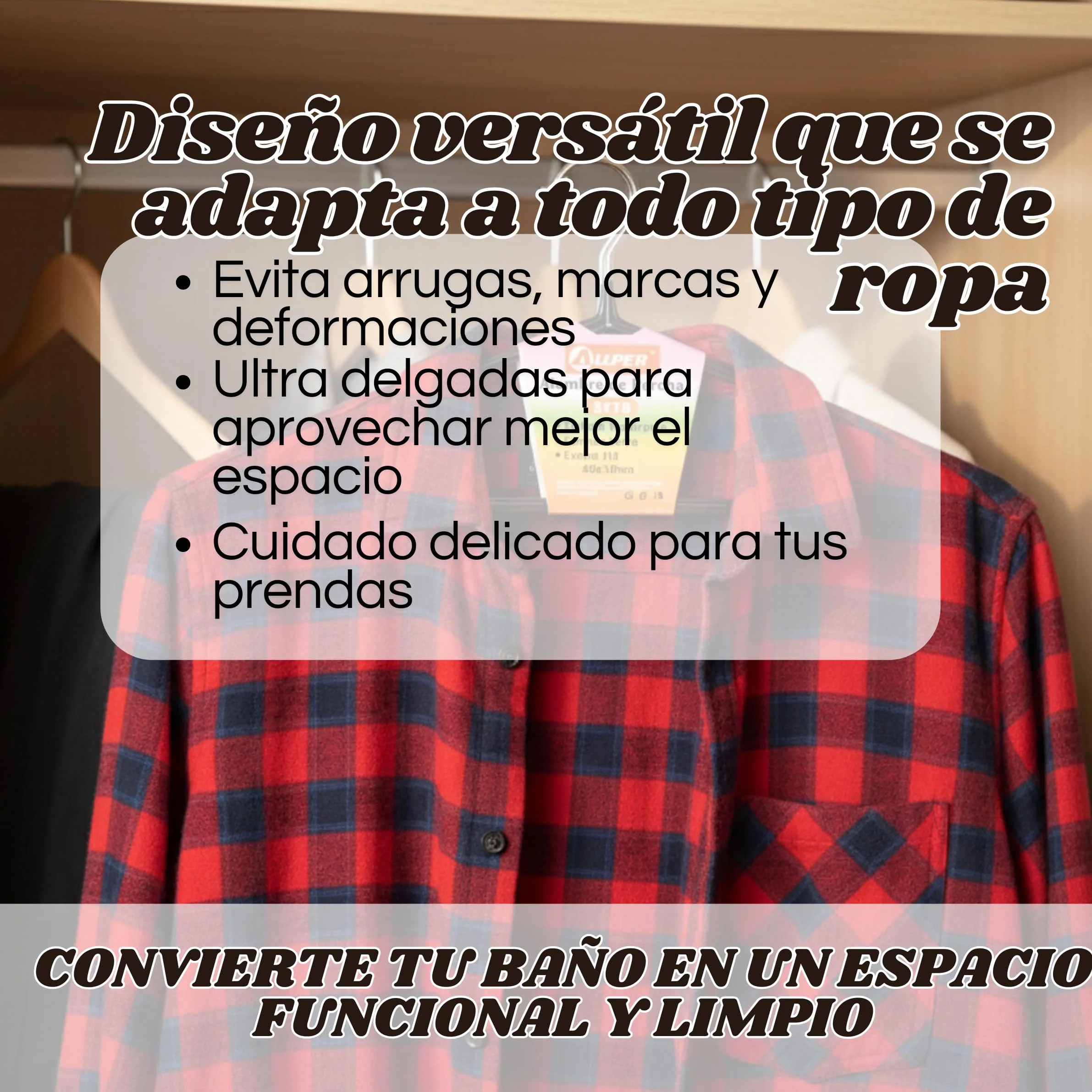Weida | Paquete de 50 Perchas metálicas Antideslizantes | Recubrimiento de Goma Suave, Delgadas y Resistentes |Ideal para Pantalón, Camisa, Traje |40.5X 19.5 cm (Negro)