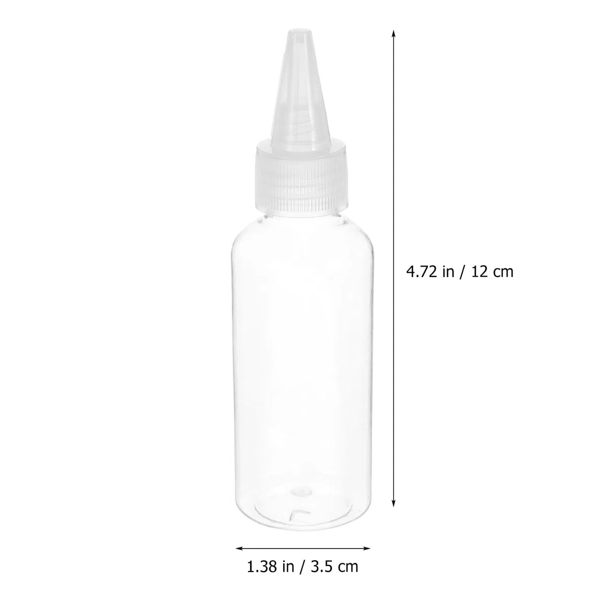 30 Botellas de Plástico Reutilizables de 60 Ml con Boca Puntiaguda, Exprimibles y Portátiles para Dispensar Lociones y Condimentos Líquidos