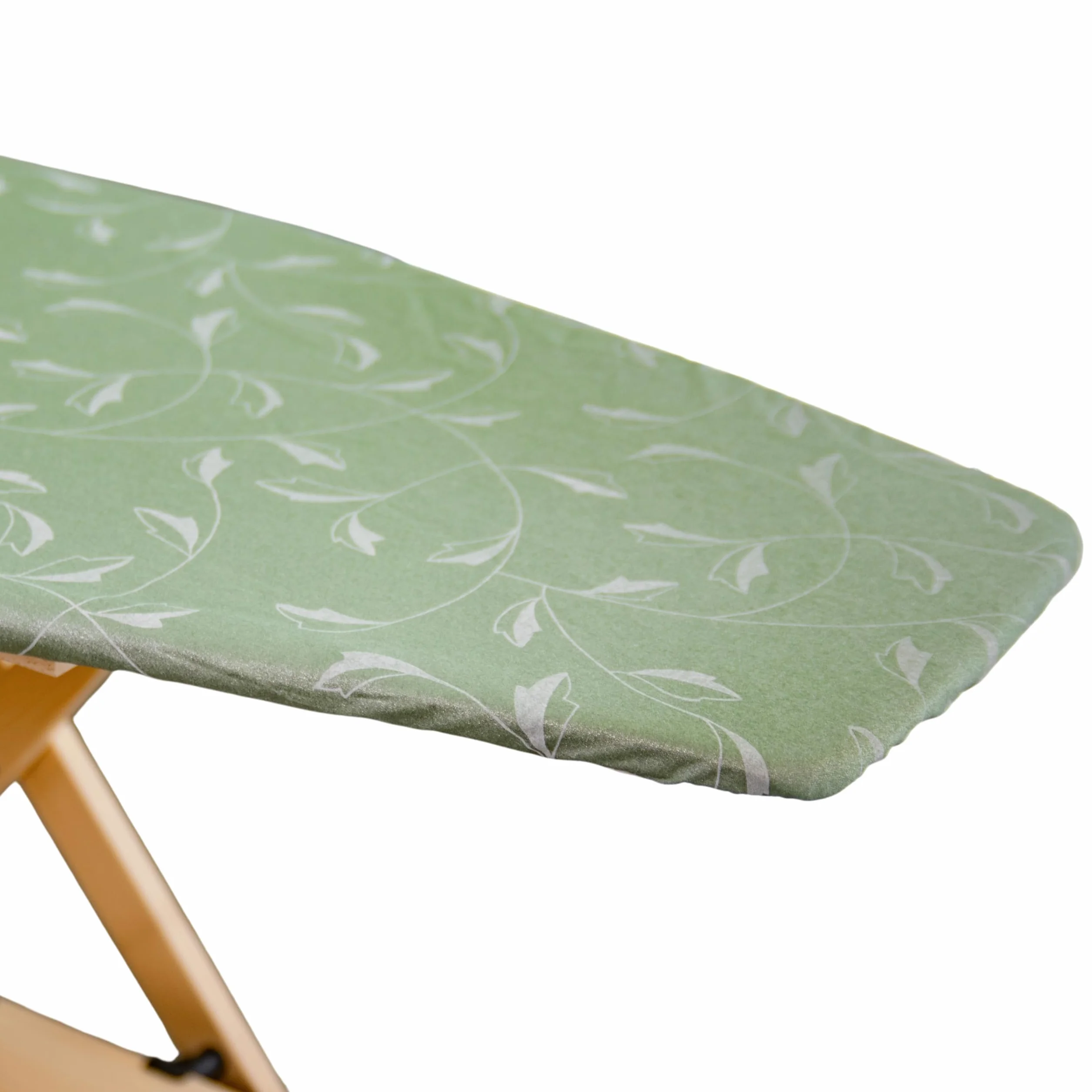 Funda para Tabla de Planchar, Compatible con Modelos Foppapedretti, Color Plata/Verde, Recambio Elástico, Tejido 100% Algodón, 115 x 63 cm, Made in Italy