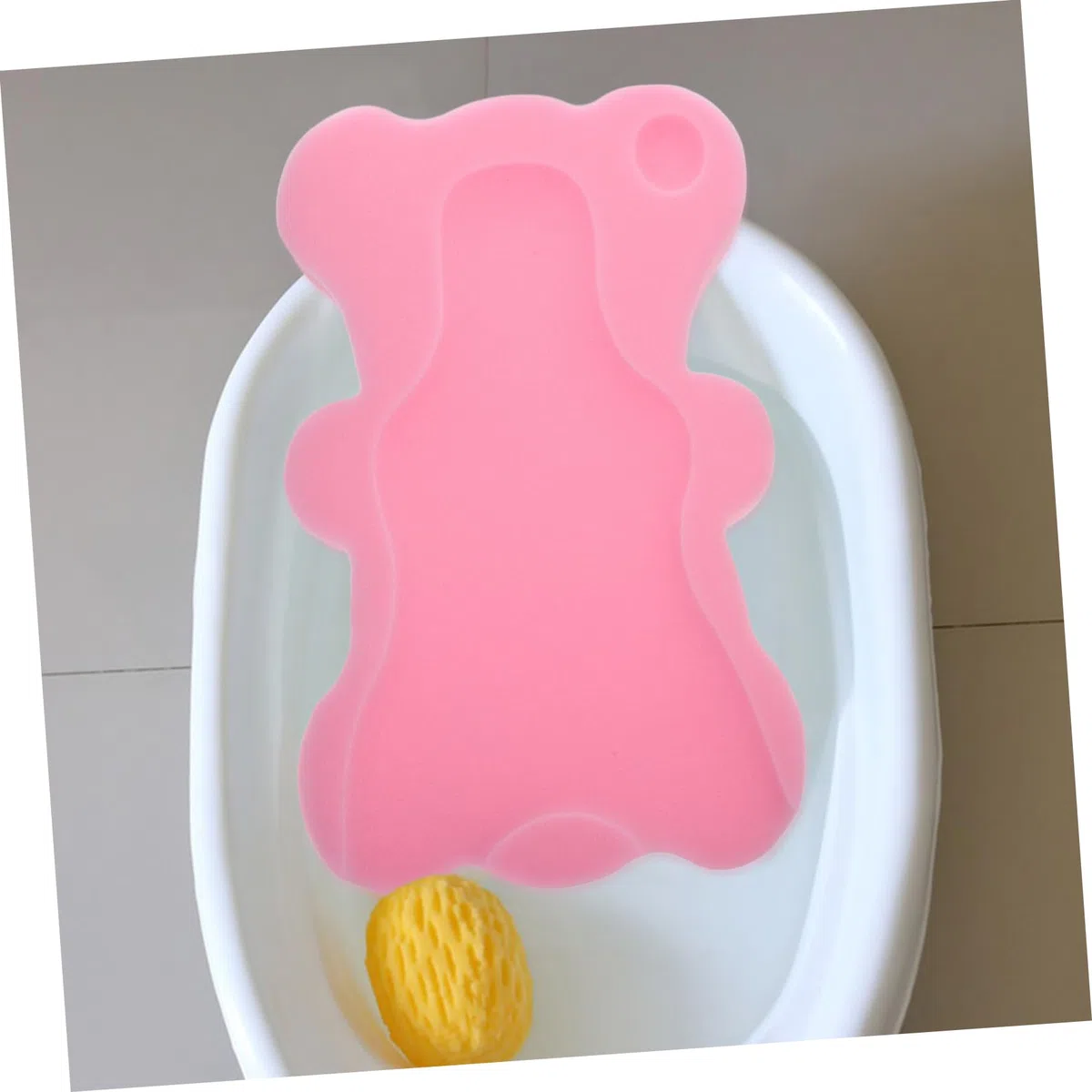 Esponja de Baño Antideslizante para Ñiño, Cojín de Esponja Grueso, Soporte Ergonómico para Recién Nacido, Material Seguro, Alfombrilla para Bañera Infantil, Uso en Color Aleatorio