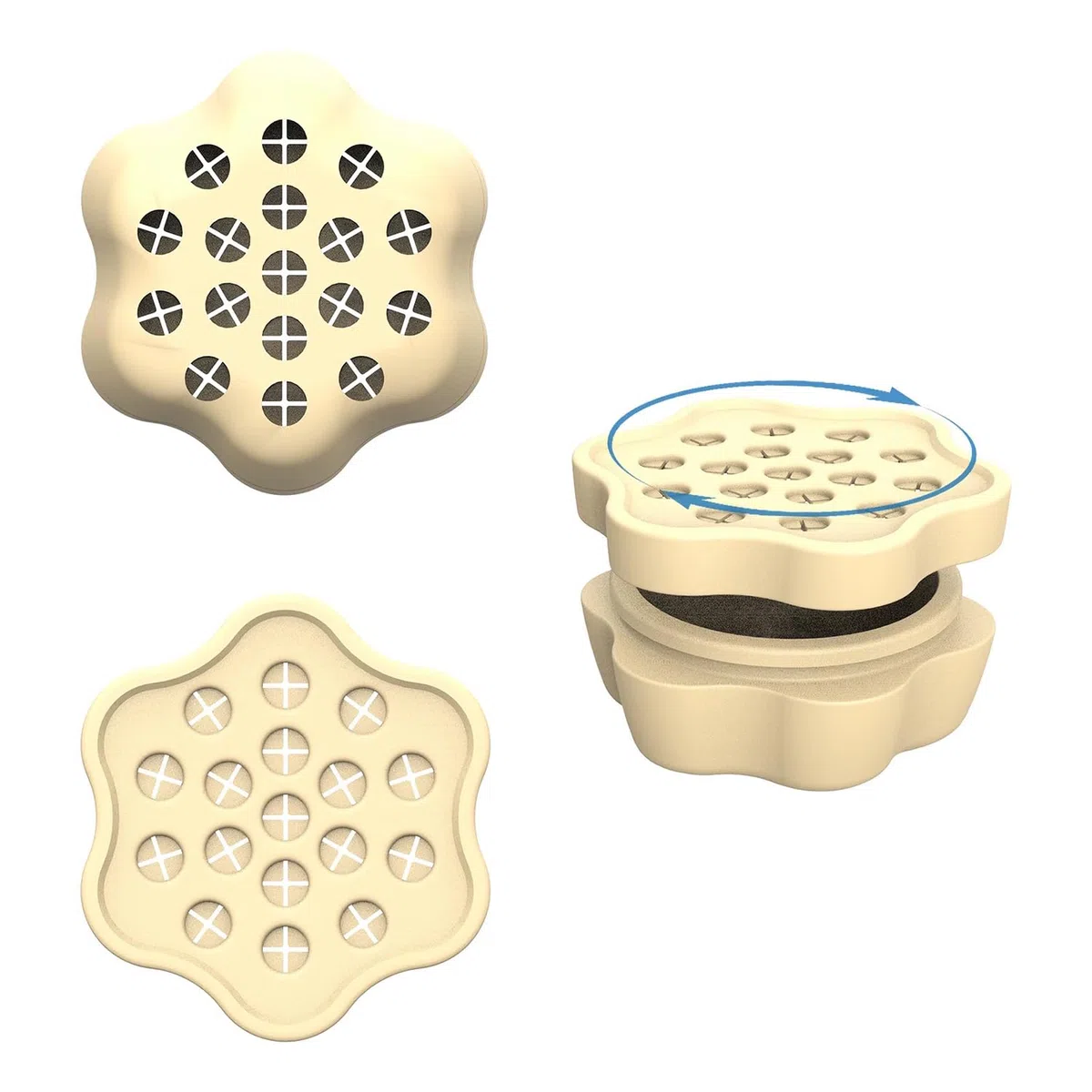 Espiral Ikebana Stem Holder - Juego de 2, Amarillo, Soporte para Tallo Flores, Ideal para Crear Hermosos Ramos, para Que Pueda Disfrutar los Arreglos Florales en Cualquier Momento Lugar