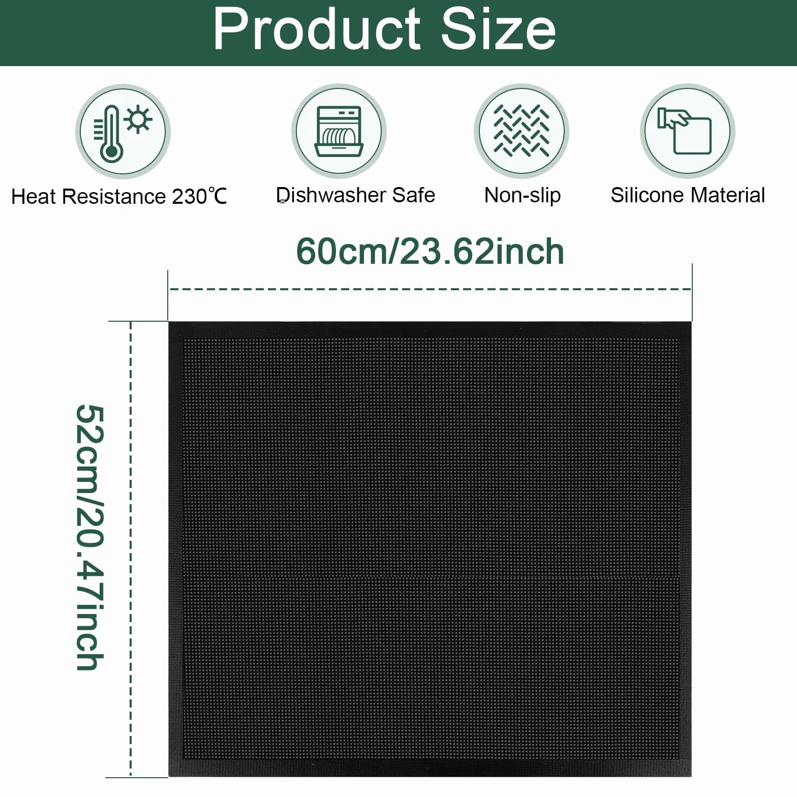 60x52cm Alfombrilla Protectora para Cocina de Inducción Protector Placa Induccion Protector de Placa de Induccion Magnética Estufa de Inducción Esterilla de Silicona
