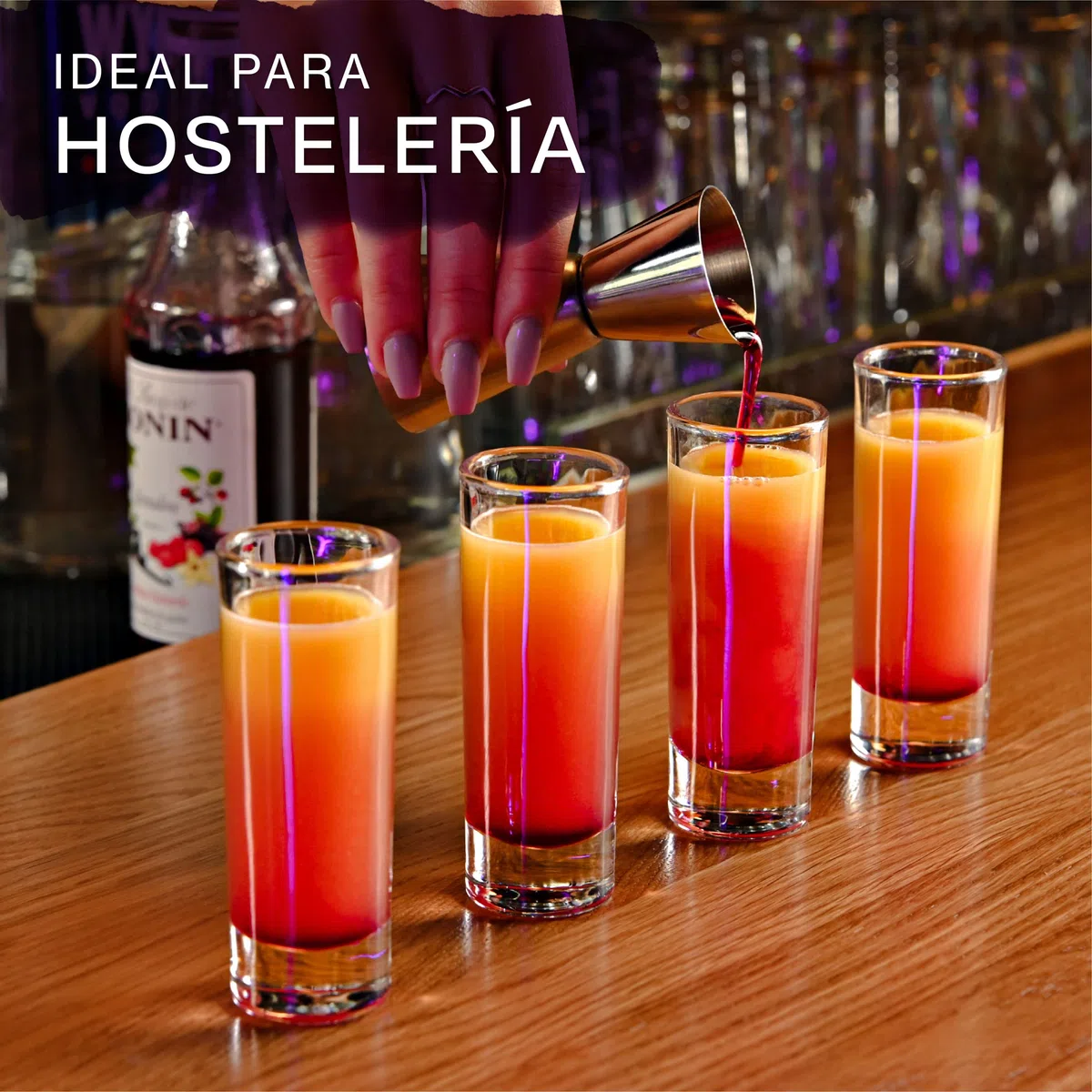 12 Vasos de Chupito de Cristal Largos de 5cl - Aptos para Lavavajillas - Estables gracias a su Base Gruesa - Ideales para Fiestas