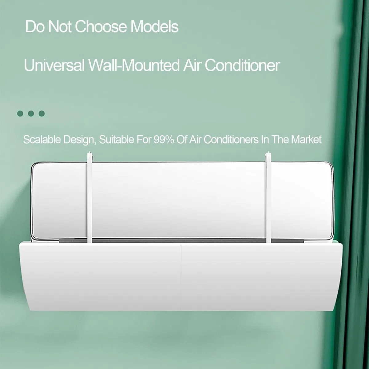 Deflector De Aire Acondicionado, Universal Para Aire Acondicionado Frío Caliente, Para Casa Oficina Ancianos Mujeres Embarazadas Aire Acondicionado Blanco, Ajustable Parabrisas