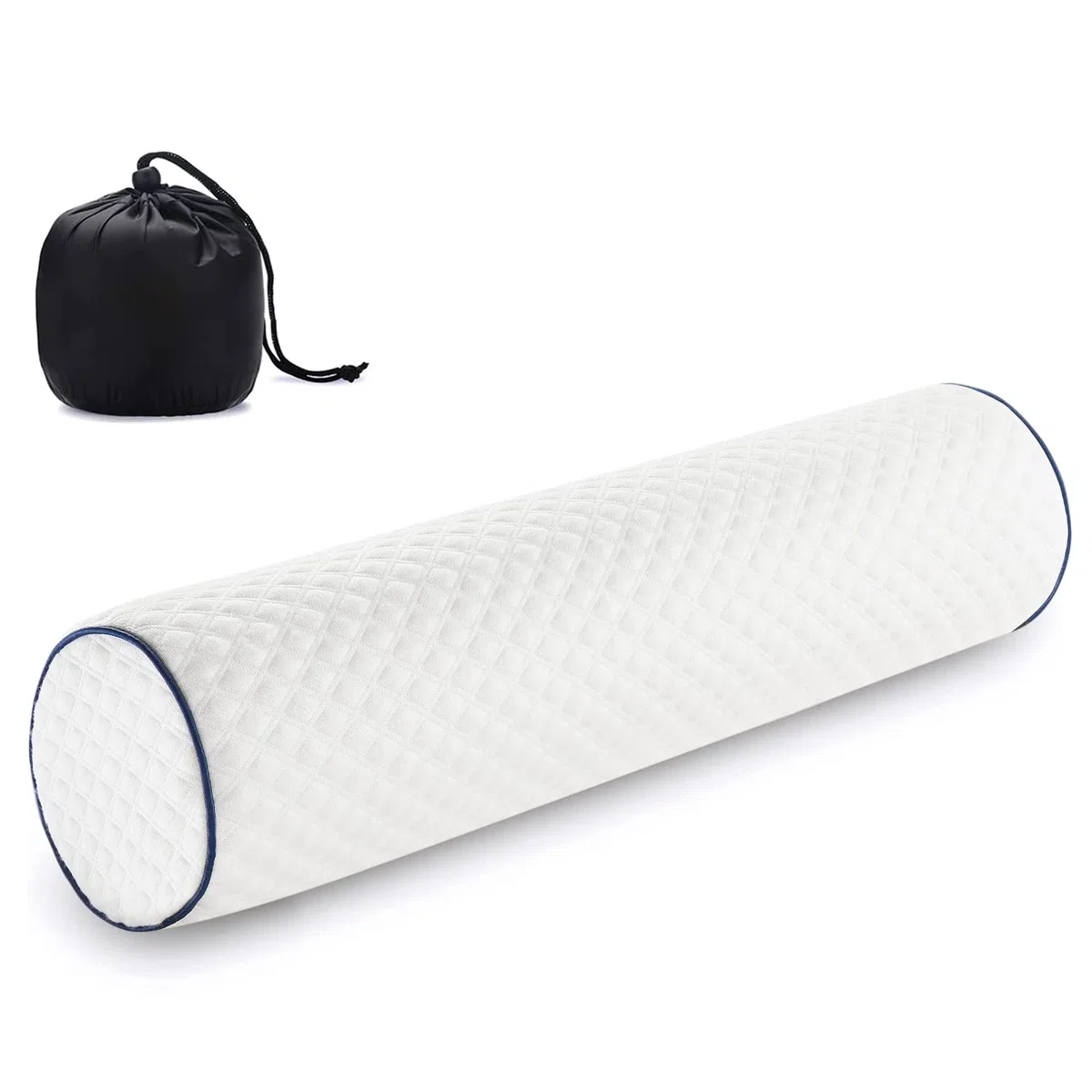 Findigit Almohada Cilíndrico, Cojin Cervical Espuma de Memoria, Cojín Lumbar y Cojín de Rodillas, Cojin Rulo Reposacabezas, Cojin Cilindrico, Cojín de Cuello, Armada