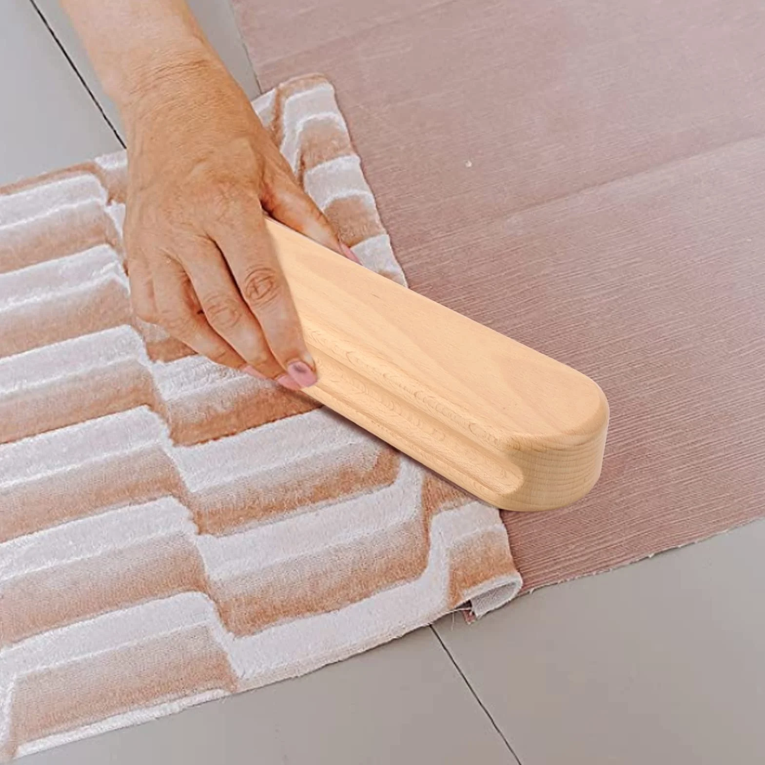 Clapper de Madera de Haya Multifunción Quilters Clapper Clapper Herramienta de Presión Herramienta de Costura Acolchado Accesorios de Bordado de Costura