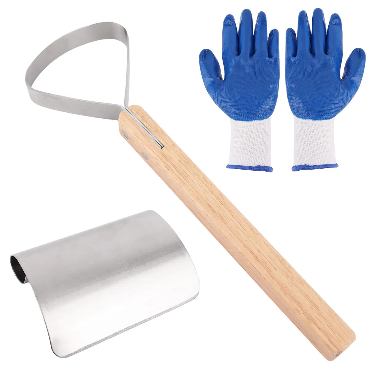 Juego de Herramientas para Descarnar y Raspar Pieles, Kit de Acero Inoxidable Curtido Taxidermia con Guantes para el Procesamiento Fabricación Cuero y Manipulación Pieles