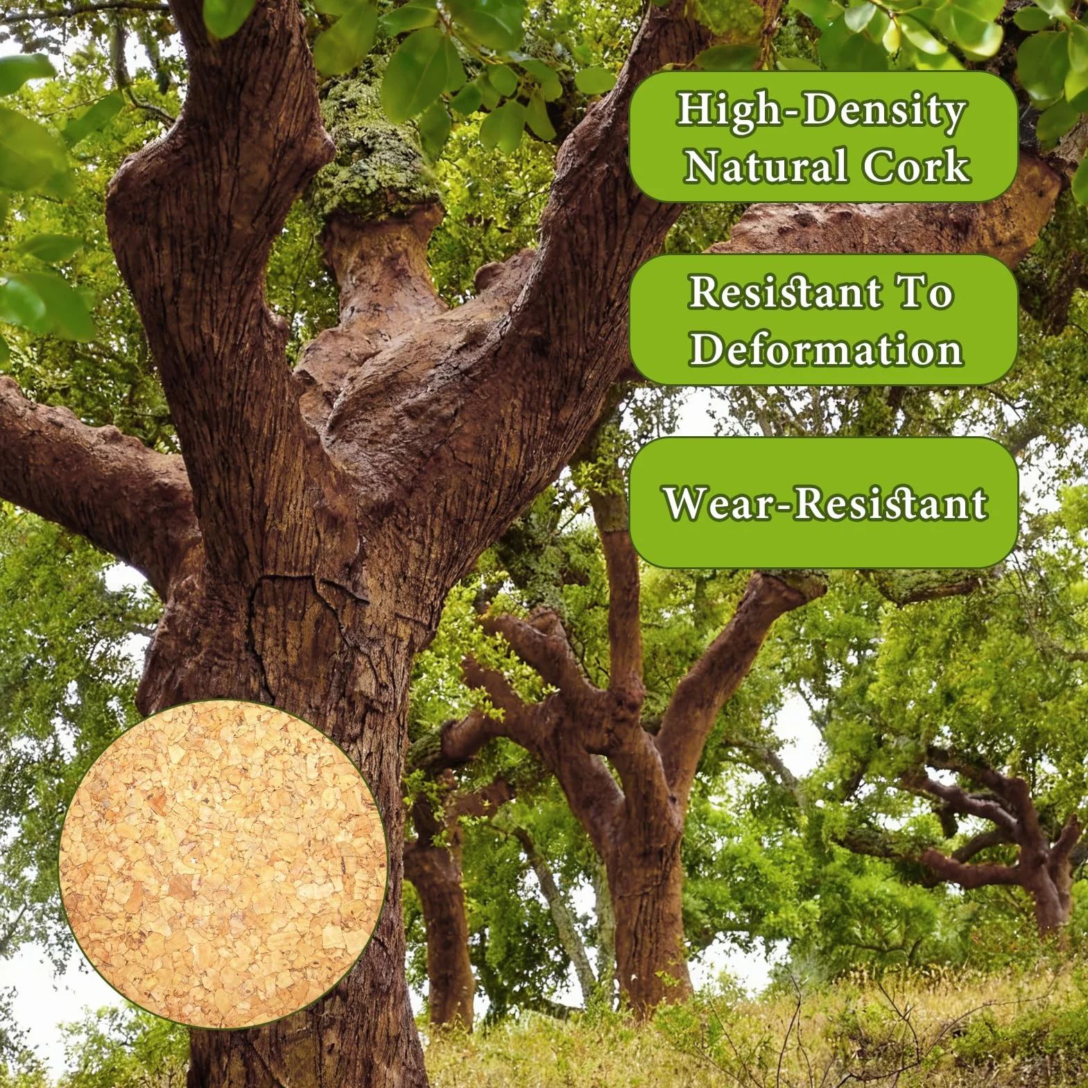 6 Piezas Corcho, 30 X 21 Cm, Hojas de Corcho, Placas de Corcho para DIY, Decoracion Pared(Sin Reverso Autoadhesivo)