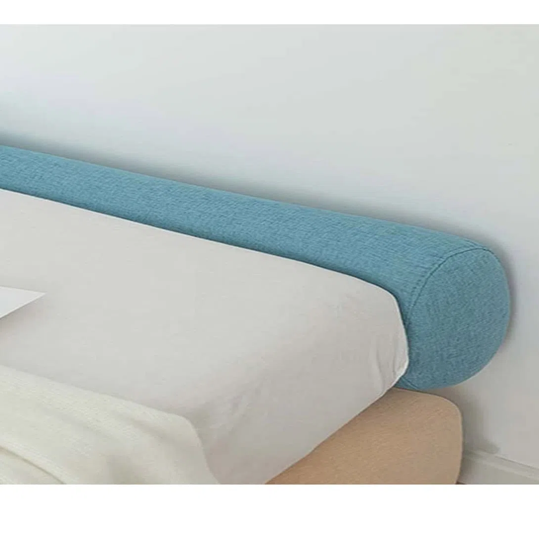 GGoty Almohada redonda suave para aliviar el dolor de espalda, cojín de apoyo para brazo de sofá, cabeza cilíndrica, almohada cervical (20 x 60 cm, morado)