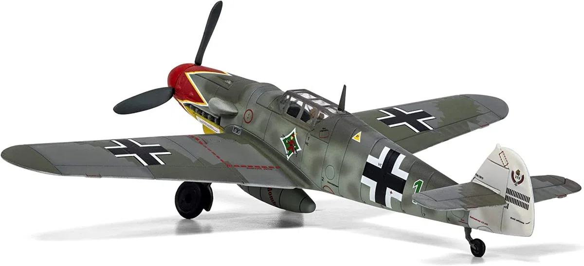 Airfix Model Set, A02029B Messerschmitt Bf109G-6 Model Building Kit, Kits de avión Modelo de plástico para Adultos y niños Mayores de 8 años, el Juego Incluye bebederos y calcomanías