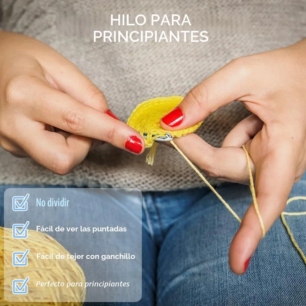 AUAUY Kit de Ganchillo para Principiantes, Juego de Animales de Ganchillo para Principiantes de 4 Piezas, Hilo, Ojos, Relleno,con Tutoriales en Video Paso a Pas, Perfecto para DIY y Tejido a Mano