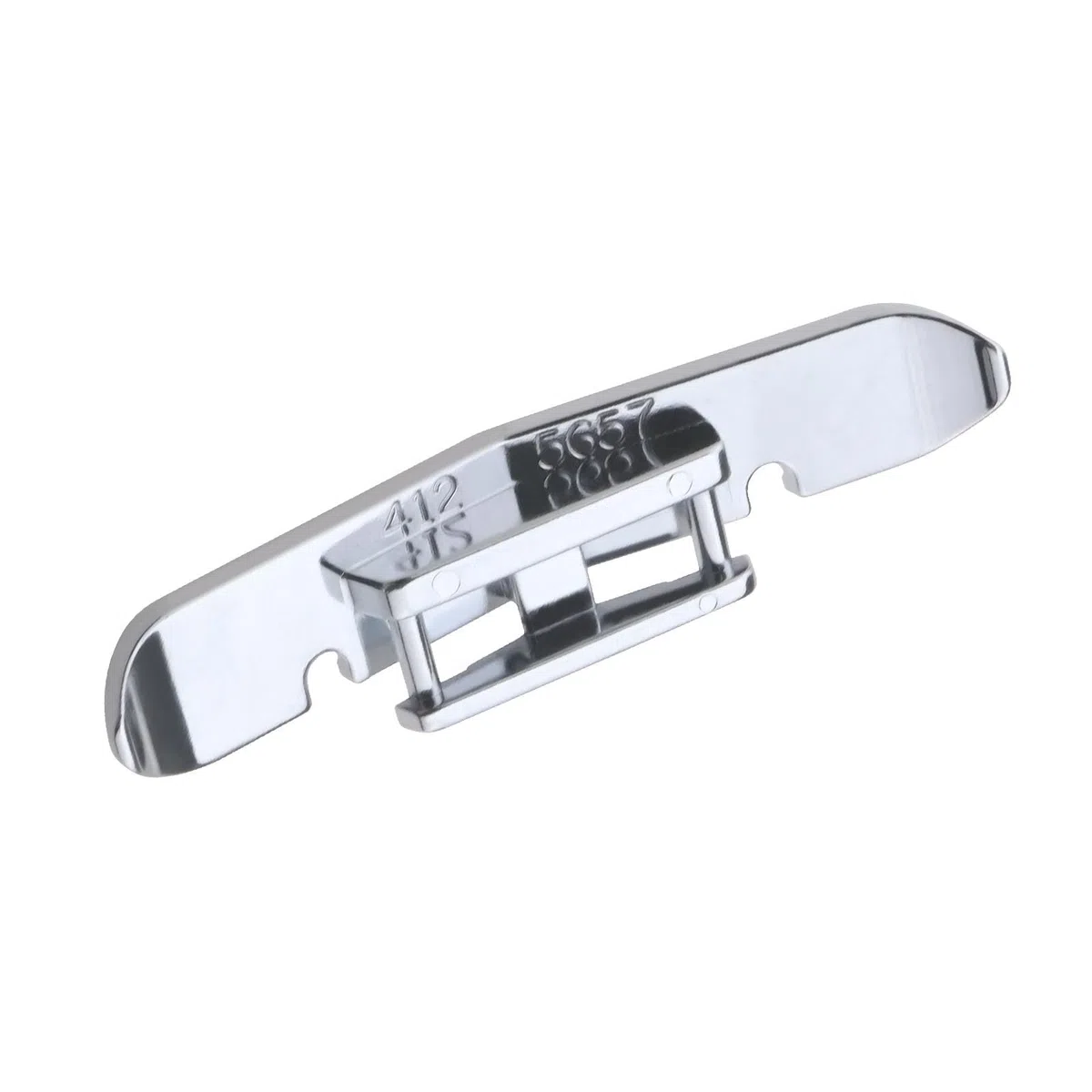 OTOTEC Prensatelas para cremallera estrecha 4125657-45 compatible con Husqvarna Grupo vikingo 1-8 Y modelos D Pies de cremallera estrechos de metal plateados
