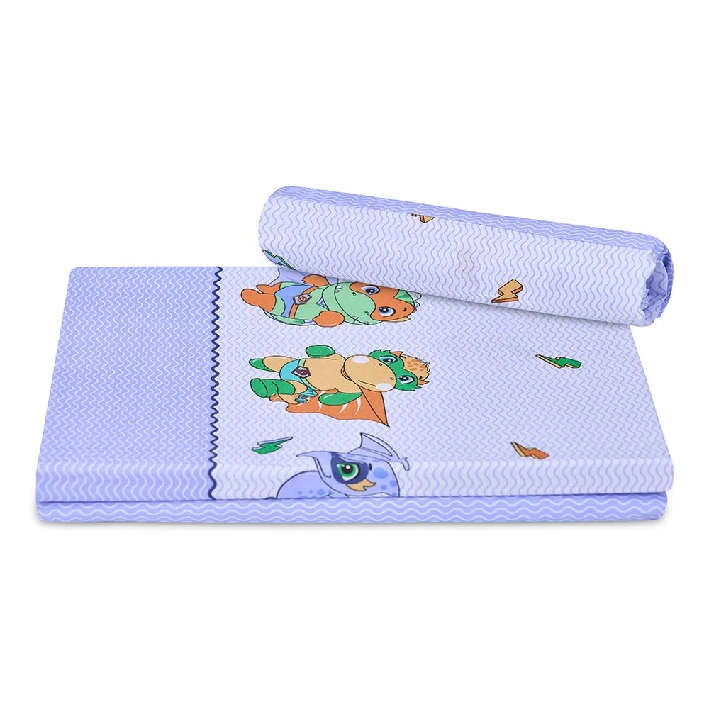 DECASATEXTIL - Juego de sábanas Infantil 90x190 – Algodon/Poliester- 3 Piezas -Sabanas Infantiles Cama 90 para niños y niñas con diseños Divertidos (Heroes Azul)