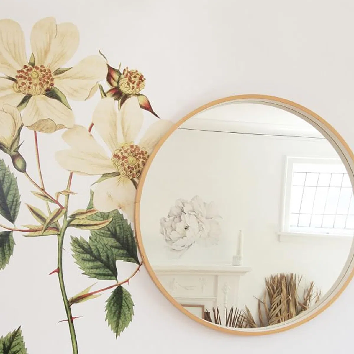 SHUESS 20 Anillos De Bambú Con Diseño Floral Para Manualidades, Atrapasueños De Madera De 20 Cm, Coronas Y Decoración