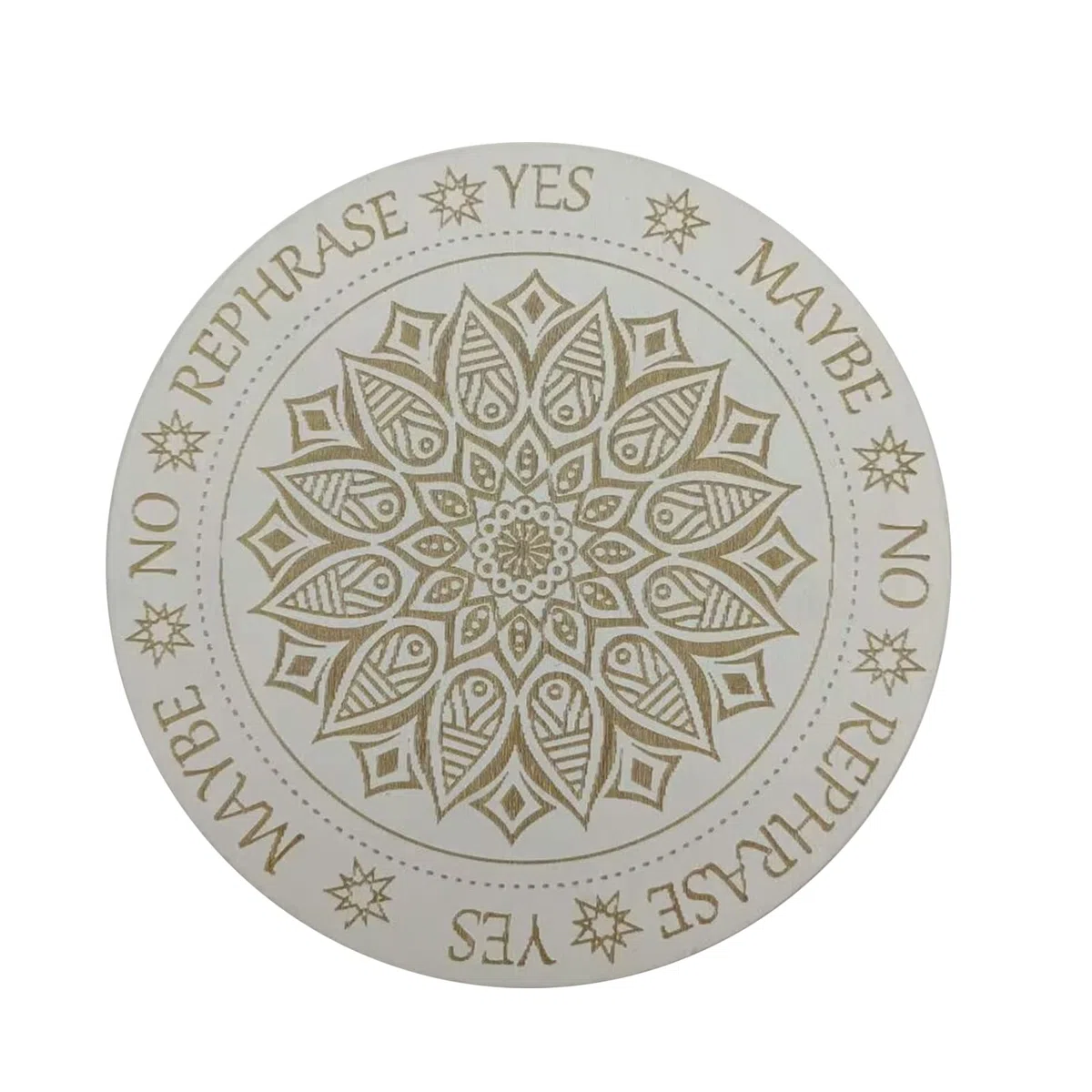 MayDONG - Tablero de péndulo para meditación en el hogar, tablero de madera tallado, tablero de mensajes metafísicos