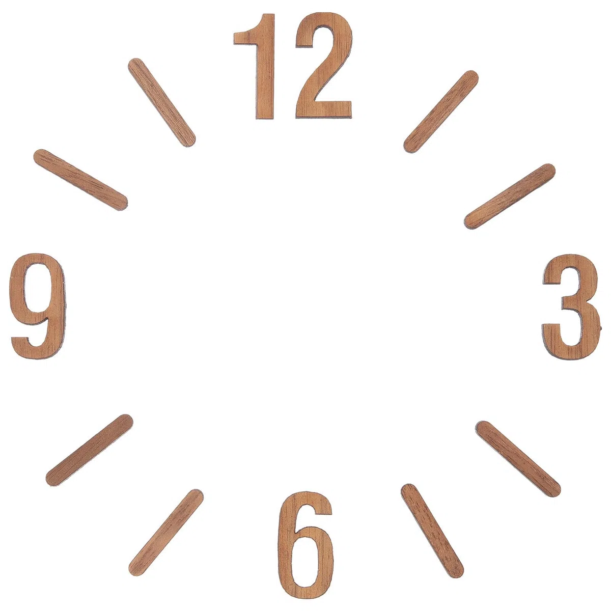 EXCEART Reloj de pared DIY juego de números 2,50 x 1,40 x 0,30 cm números de repuesto para relojes de pared reparación sala de estar dormitorio comedor decoración