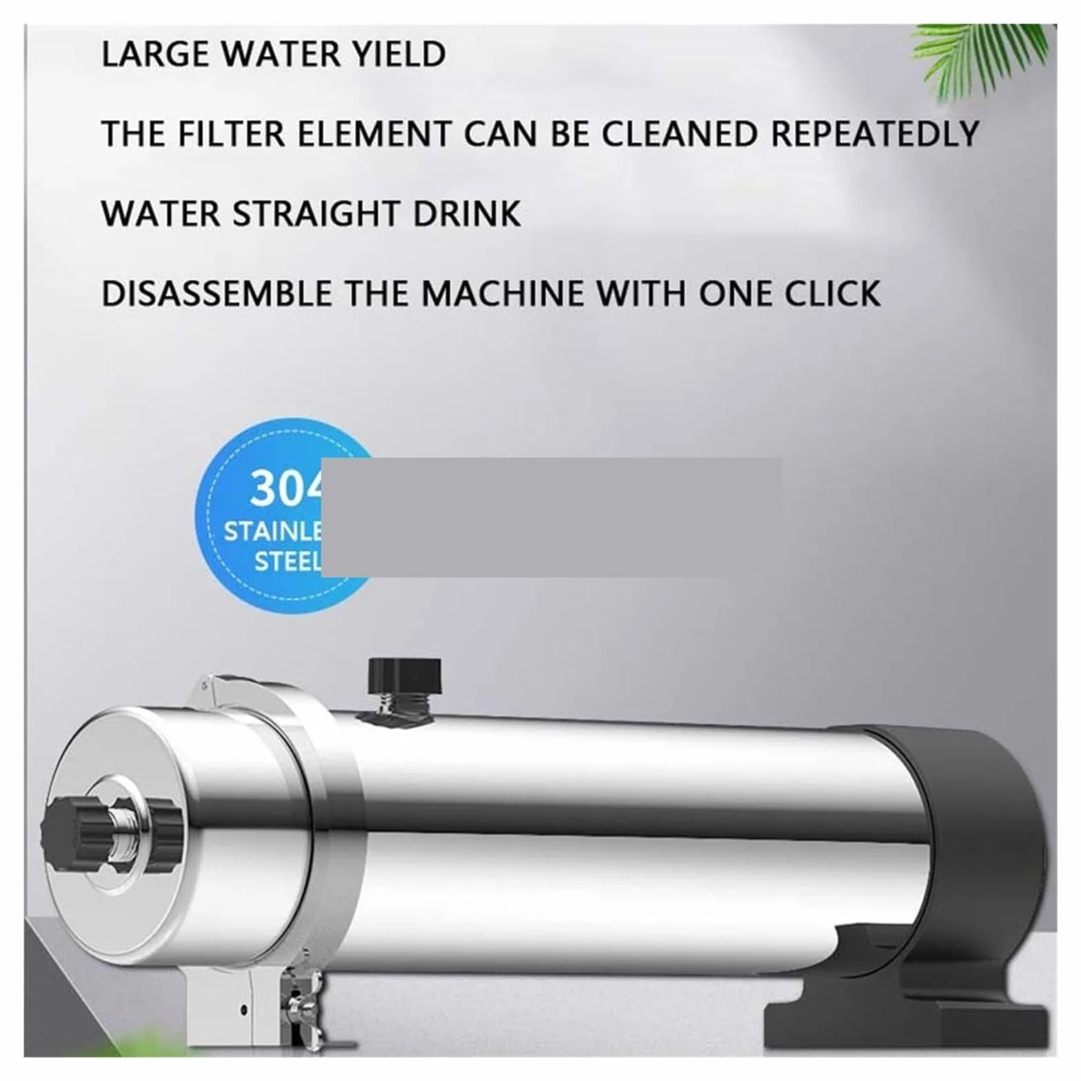 Filtros de Agua para Grifo, De filtración de agua for el hogar, purificador de agua de cocina, ultrafiltración de acero inoxidable PVDF(UF-02)