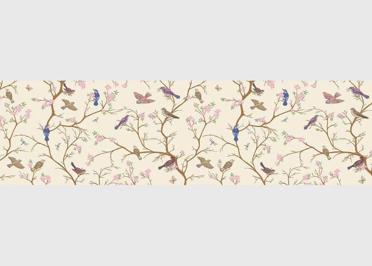 AG Design AWB 8414 - Cenefa autoadhesiva para decoración de paredes, muebles, papel pintado, revestimientos de paredes y puertas, multicolor, ancho 500 cm x alto 13,8 cm