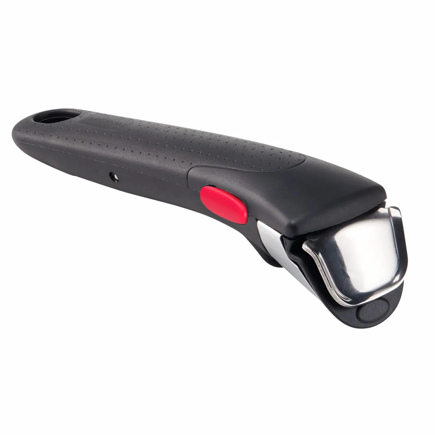 Lagostina Mango extraíble Induction de Ingenio, resistente hasta 10 kg, fijación segura de 3 puntos, diseño ergonómico, en plástico y acero, negro